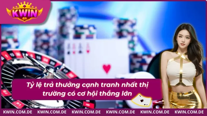 Casino Kwin có quy chế trả thưởng cạnh tranh hơn những sân chơi khác 