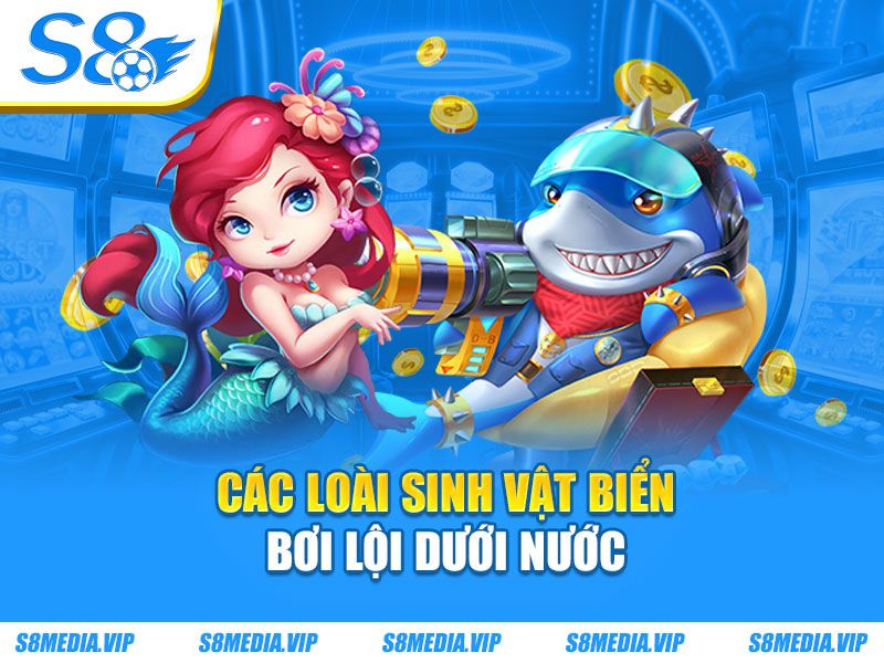 Các loài sinh vật biển bơi lội dưới nước